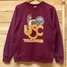 Vintage USC Trojans Collegiate Crewneck Sweatshirt 80s Southern California picture