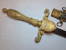 Civil War M1840 Medical Staff Officers Sword Saber w/Scabbard - Ames picture