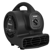 XPOWER P-80A,600 CFM,Low 1.2 Amp Mini Air Mover Carpet Dryer Floor Blower-Black picture