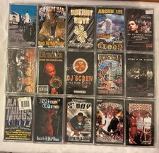 Sealed 15 Cassette Lot - Texas Hip-hop - DJ Screw, Yungstar, Klas One, Herb Man picture