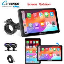 Carpuride W712D Moto Stereo Waterproof Dual Camera Wireless Carplay Android Auto picture