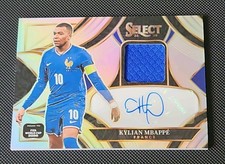 2025-26 Panini Select FIFA World Cup Prizm Kylian Mbappe Silver Patch Auto picture
