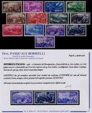 1948 - RISORGIMENTO, the COMPLETE NEW series with INTEGRAL RUBBER MNH. Certificate picture