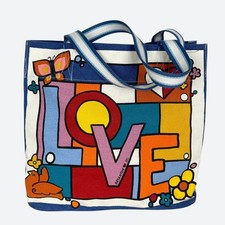 Brighton Power of Love Large Tote Bag Tom Clancy Pop Art Canvas Hippie Heart picture