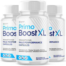 (3 Pack) Primo Boost XL Advanced Male Pills PrimoBoost XL Supplement 180 Capsule picture
