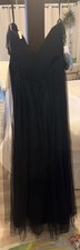 NWOT Jenny Yoo 'Annabelle' Convertible Tulle Gown Black Size 16 picture