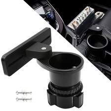 Cup Holder CB Radio Mount Bracket,No‑Drill Adj Car Cup‑Holder Base for Ham Radio picture