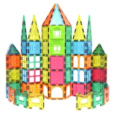 Magnet Tiles Mag-Genius Magnet Tiles 102 Piece Set And All New Magnet Kids NEW picture