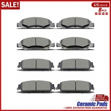 Front Rear Ceramic Brake Pads Kit For 2008-2013 Tahoe Silverado Sierra 1500 picture