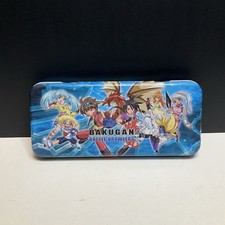 VTG Bakugan Battle Brawlers Crayon Tin Set W/ Twist On Crayons Collectibles picture