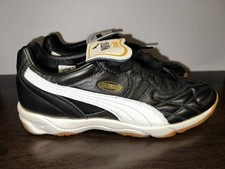 Mens Size 9.5 PUMA King Indoor 401683 01  Black/White picture