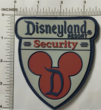 Disneyland Security novelty PVC Patch (FULL SIZE) hook & loop backing picture