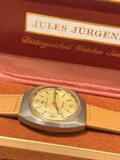 Vintage Jules Jurgensen 4006 Automatic Swiss Selfwinding Watch 36mm w/ Box picture