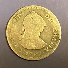 1782 Mo FF Mexico One 1 Real Charles III - SPANISH COLONIAL ERA picture