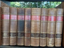 Uppfinningarnas Bok Volume Leather-Bound Book Set Brown/Marbled Covers picture