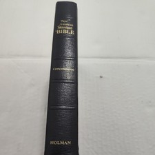 Vintage 1973 NASB New American Standard Bible Holman Reference Concordance Black picture