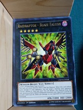 Raidraptor - Blaze Falcon CROS-EN048 Rare 1st Ed Yu-Gi-Oh Crossed Souls picture
