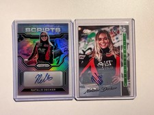 NATALIE DECKER 2023 Panini Prizm NASCAR SILVER SCRIPTS + More Signed (Lot of 2) picture