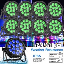 10pcs Waterproof LED Par Light 14x15W RGBW DMX Outdoor Stage Lighting DJ Bar picture