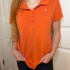 y2k orange Aeropostale polo shirt in XL picture