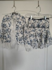 Mary-Kate & Ashley Y2K Outfit Ruffled Blouse Skirt picture