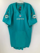 MIAMI DOLPHINS NIKE GAME USED TEAM ISSUED AQUA SAMPLE JERSEY SIZE:44 YEAR:2013 picture