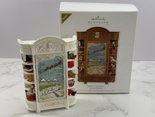 Hallmark 2011 (White) SANTA'S ARMOIRE Special Edition Repaint Ornament - NEW picture