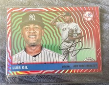 Topps Chrome Platinum Red Vibration SSP Luis Gil  #’d /5     5 Of 5 picture