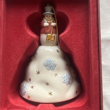 Lenox 2003 Snowman On Hill Bell Ornament picture