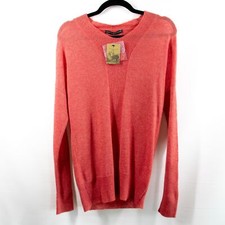 New Peruvian Connection Delphi Sweater Size Small Pimento Pullover Lightweight picture