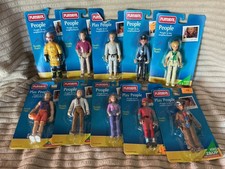 Vintage Playskool Dollhouse People Doctor Nurse Fire Fighter picture