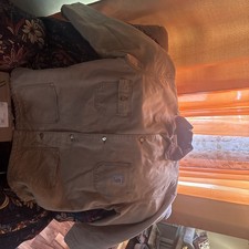  Carhartt Blanket Lined  Jacket Distressed Med/Large size 40 long  #922  picture