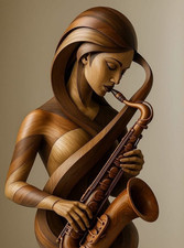 Wooden walking stick hand carved women handmade wooden walking cane picture