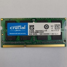 Assorted MICRON 8GB 1600 L SO-DIMM DDR3 RAM | Grade A | 18443RE picture