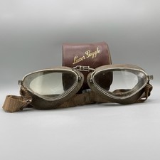 WW2 British Luxor Googles London with Leather Case picture
