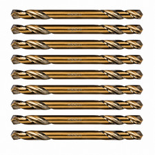 HSS M35 Cobalt Double End Drill Bit Spiral Flute 2 Cutting Points Short Steel picture