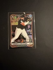 Bowman Chrome Samuel Basallo RC BLACK MOJO REFRACTOR /10- Baltimore Orioles    picture