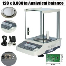 Digital Electronic Analytical Balance Precision Lab Scale 120 x 0.0001g 0.1mg picture