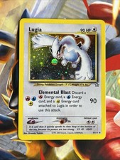 Pokemon 2000 Lugia 9/111 Neo Genesis Holo Rare Card Fire Ball Holo / Swirl NM picture