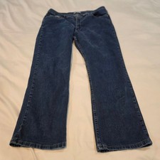 Riders by Lee Relaxed Fit Straight Leg Jeans Womens 16P Blue Excellent Stretch picture