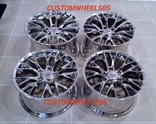 TRIPLE CHROME  C7 Z06  CORVETTE WHEELS  FITS: 1997-2004 C5  17X9.5/18X10.5