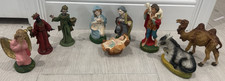 Vintage Nativity Set Made In Japan 9 Pieces picture