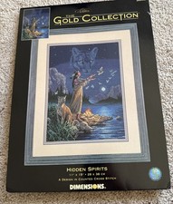 VINTAGE 2001 DIMENSIONS GOLD COLLECTION HIDDEN SPIRITS-#35055 Cross Stitch Kit picture