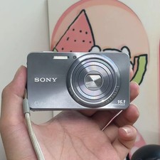 Sony Cyber-shot DSC-W570 CCD Digital Camera 16.1 MP 5x Zoom Silver Auto Focus picture