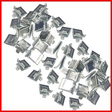 Bueyfolt Adjustable Steel Pilaster Shelf Support Clips - 40 Pieces picture