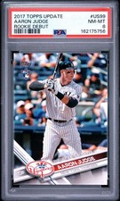 2017 TOPPS UPDATE ROOKIE DEBUT #US99 AARON JUDGE ROOKIE RC PSA 8 picture