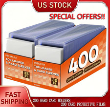 400 Trading Card Sleeves & Holders – 200 Hard 3