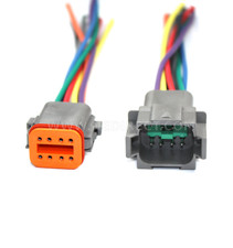 14 AWG Assembled Deutsch DT 8 Pin waterproof connector 6