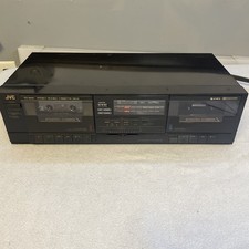 Vintage JVC TD-W110 Stereo Dual Cassette, Dolby Synchro Dubbing w/Power Cord picture