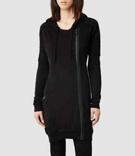 AllSaints Women's Black Ridley Hoody L17208 Size 10 US picture